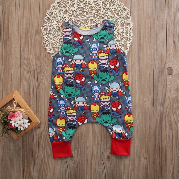 marvel romper baby
